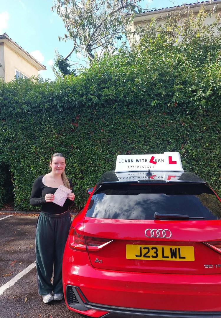 Driving test pass — Learn with Leah, manual driving lessons in Wallingford